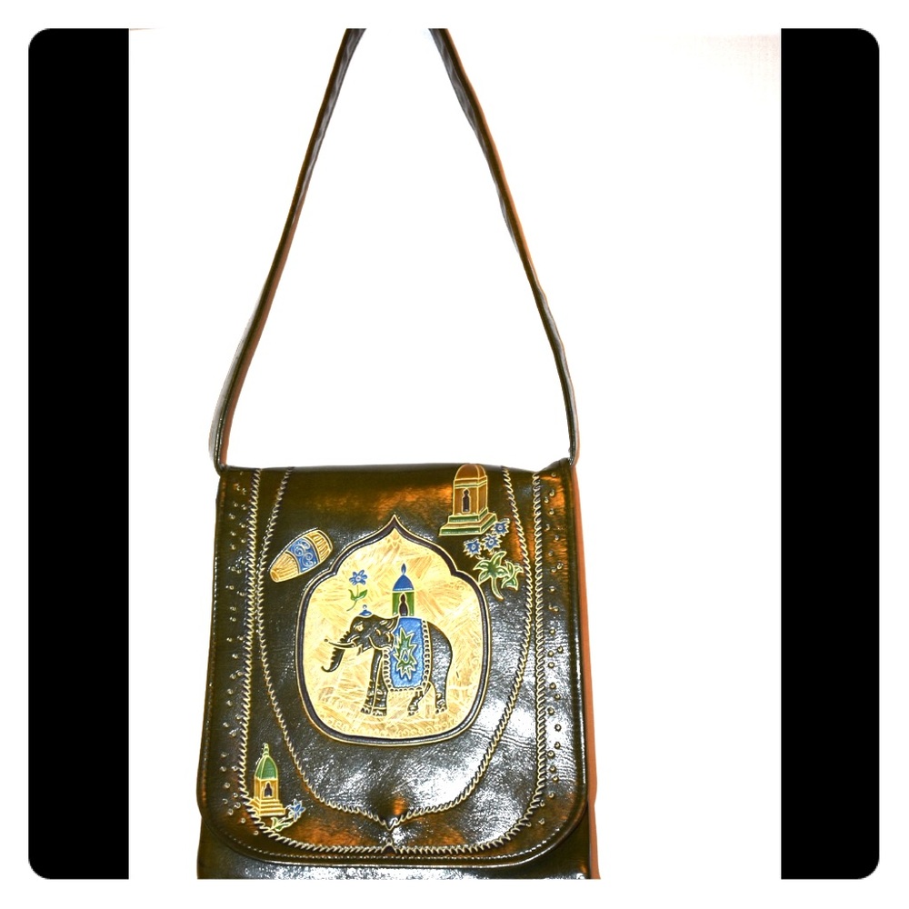 Handbag with unique elephant design